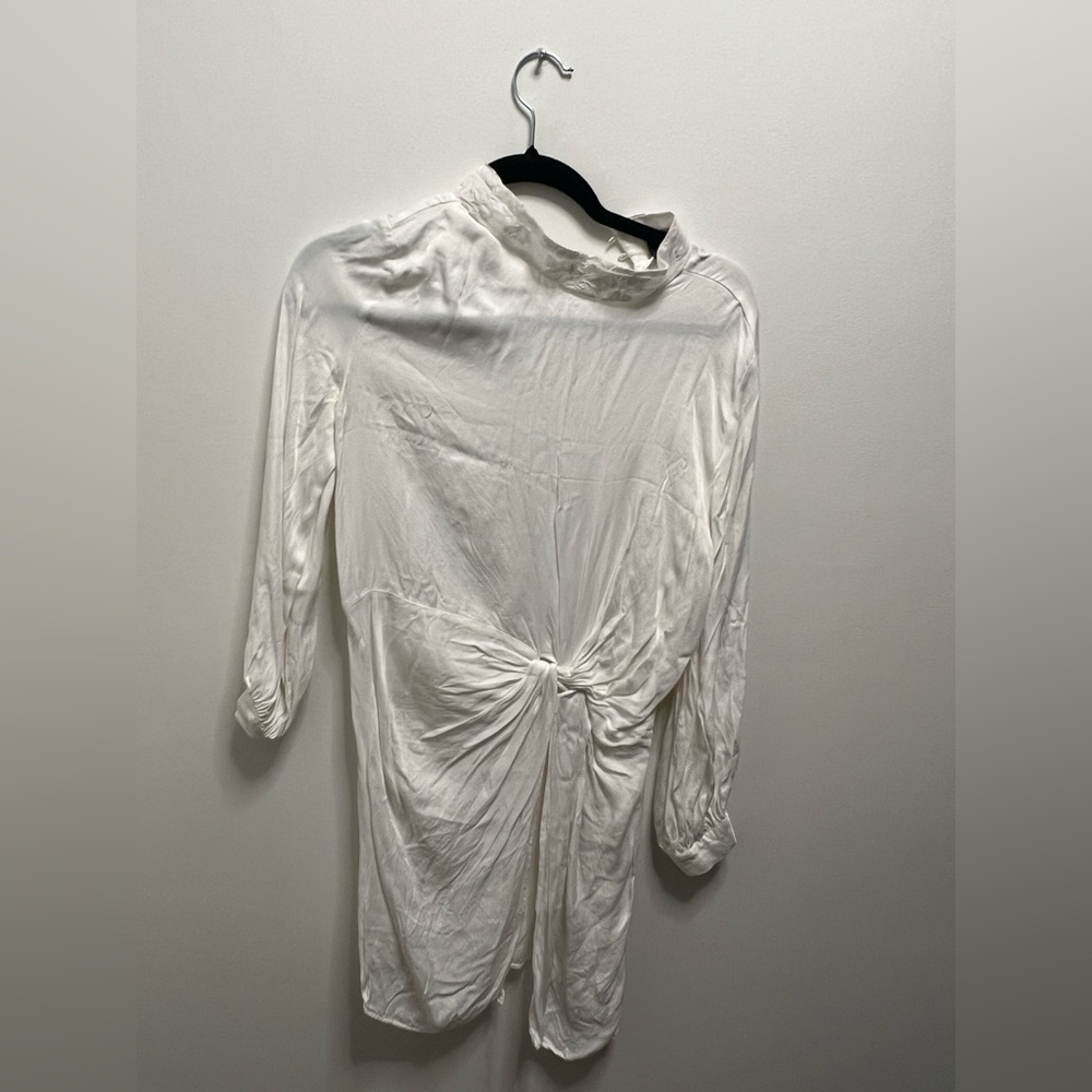 Zara Knot Detail Shirt Dress